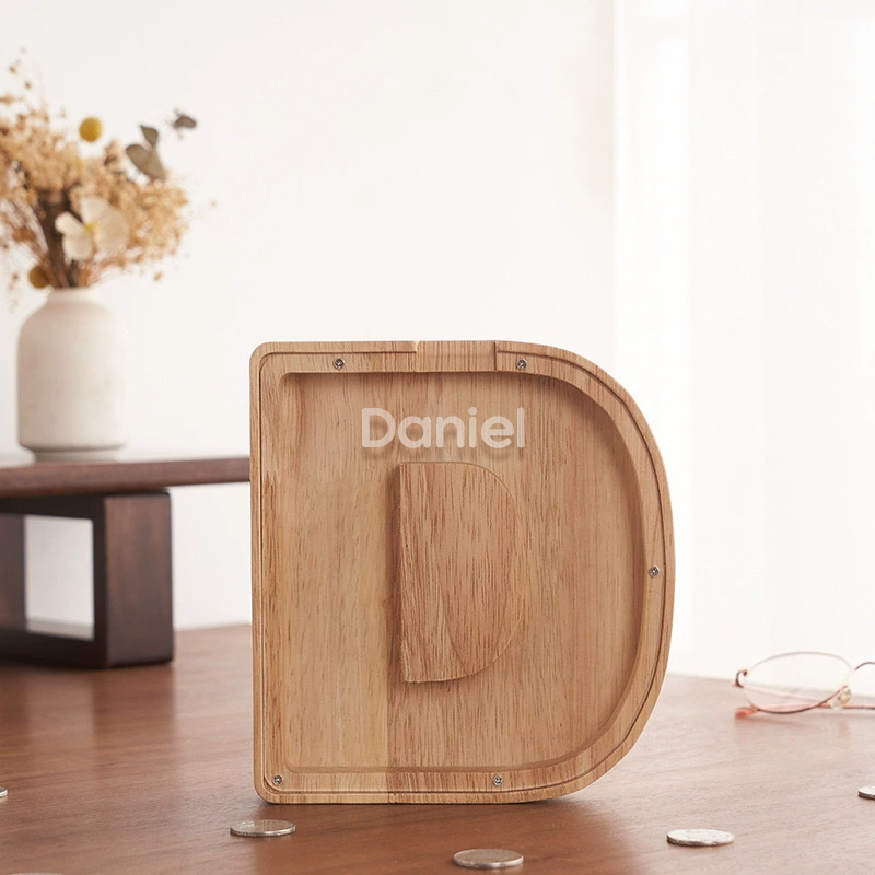 Personalized Letter Money Box + Craft Storage – Wood & Acrylic Dual-Design