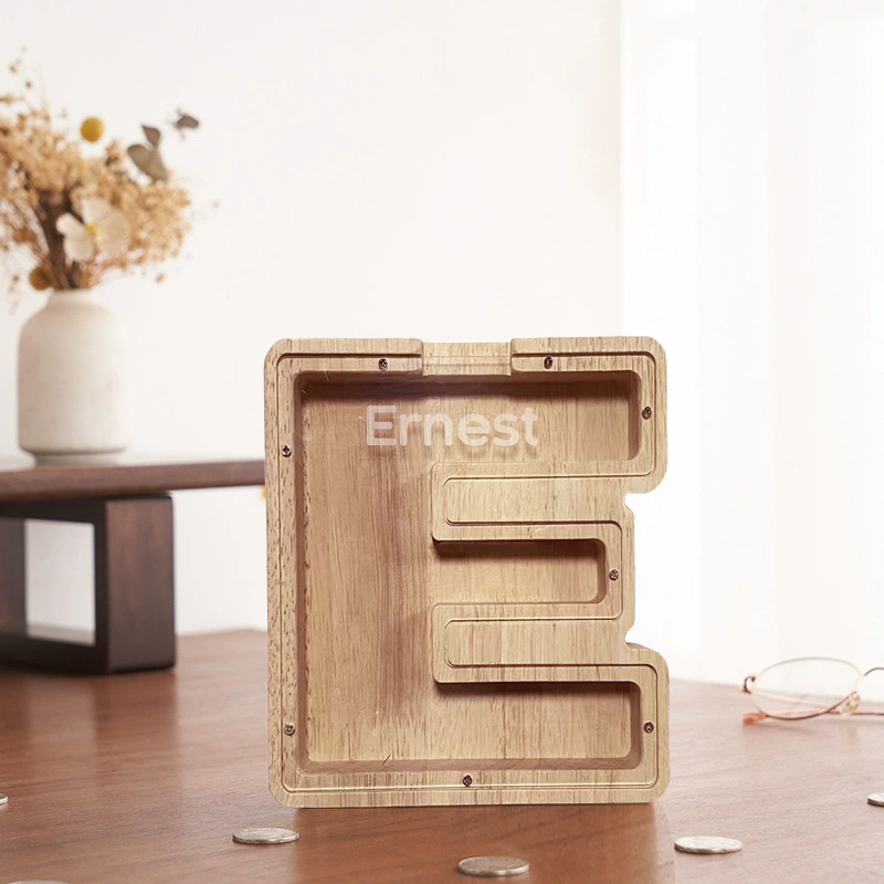 Personalized Letter Money Box + Craft Storage – Wood & Acrylic Dual-Design