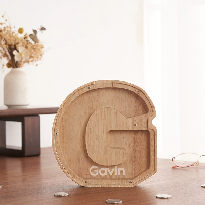 Personalized Letter Money Box + Craft Storage – Wood & Acrylic Dual-Design