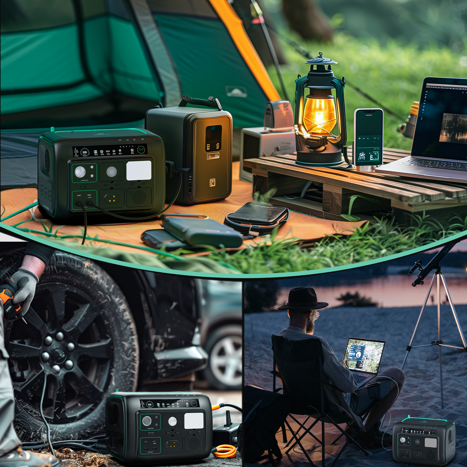 Njoynook Portable Power Station 800W Output 512WH