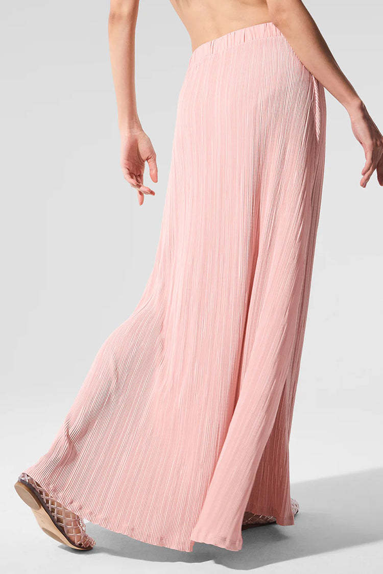 MICRO PLISSE GAME ON LONG SKIRT