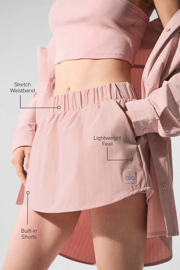 PINSTRIPE DAYLIGHT MINI SKIRT