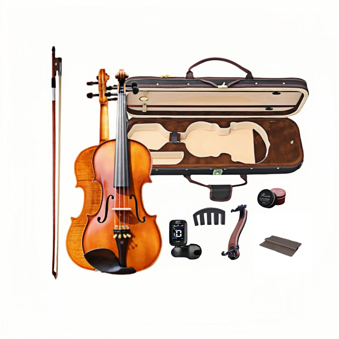 Beginner Violin Set with Case--Student Violin for Kids/Adults