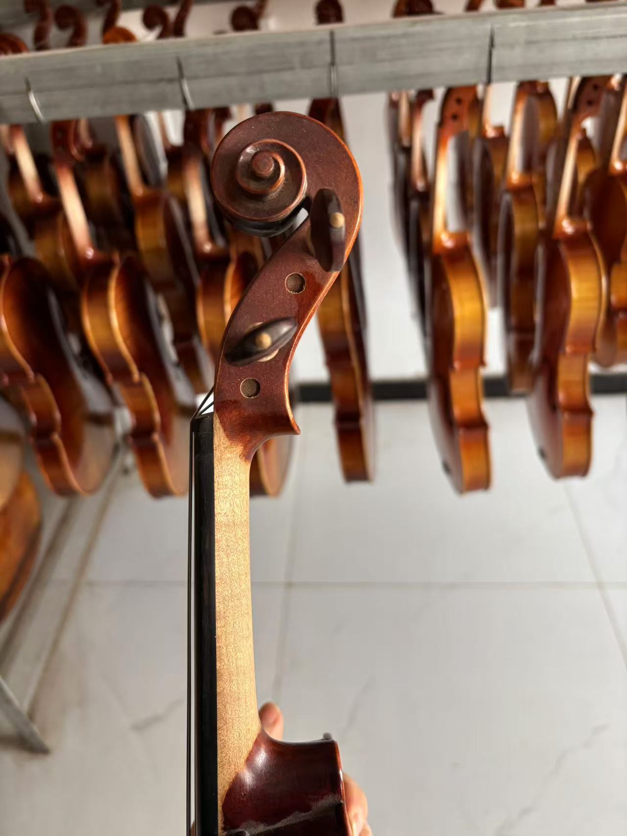 Solid wood handmade violin set for beginners - all sizes available