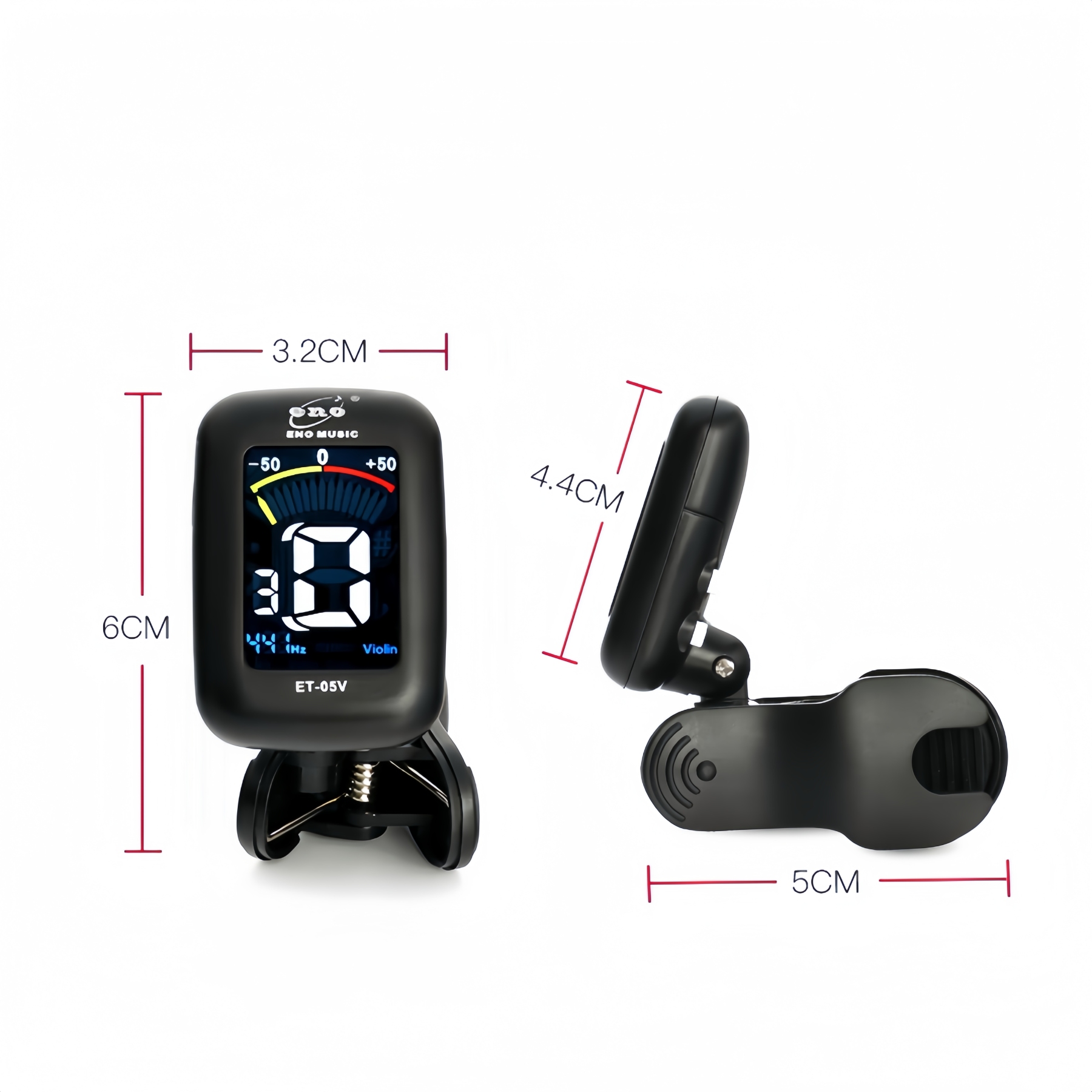 The size and volume of the tuner