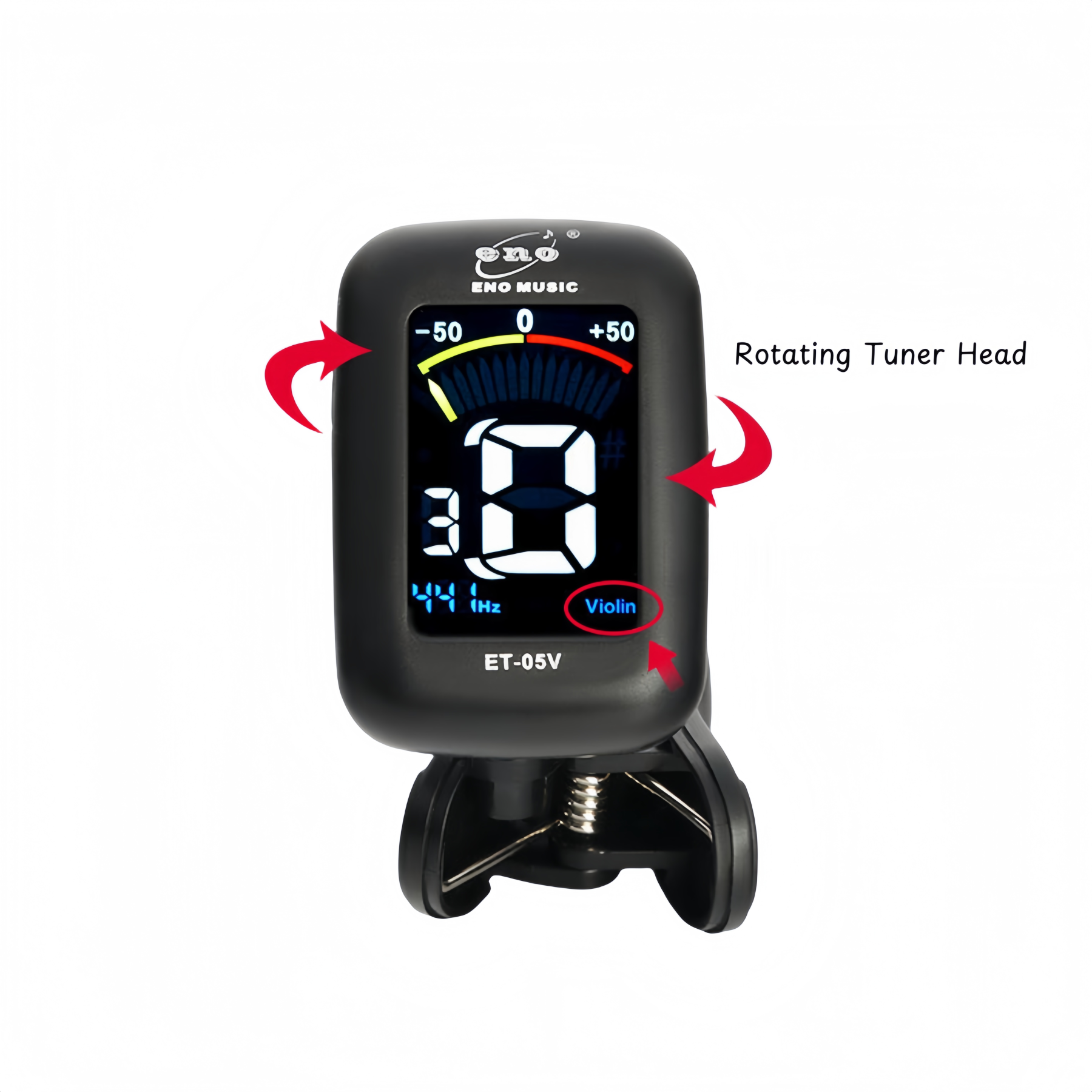 violin tuner with adjustable angles。