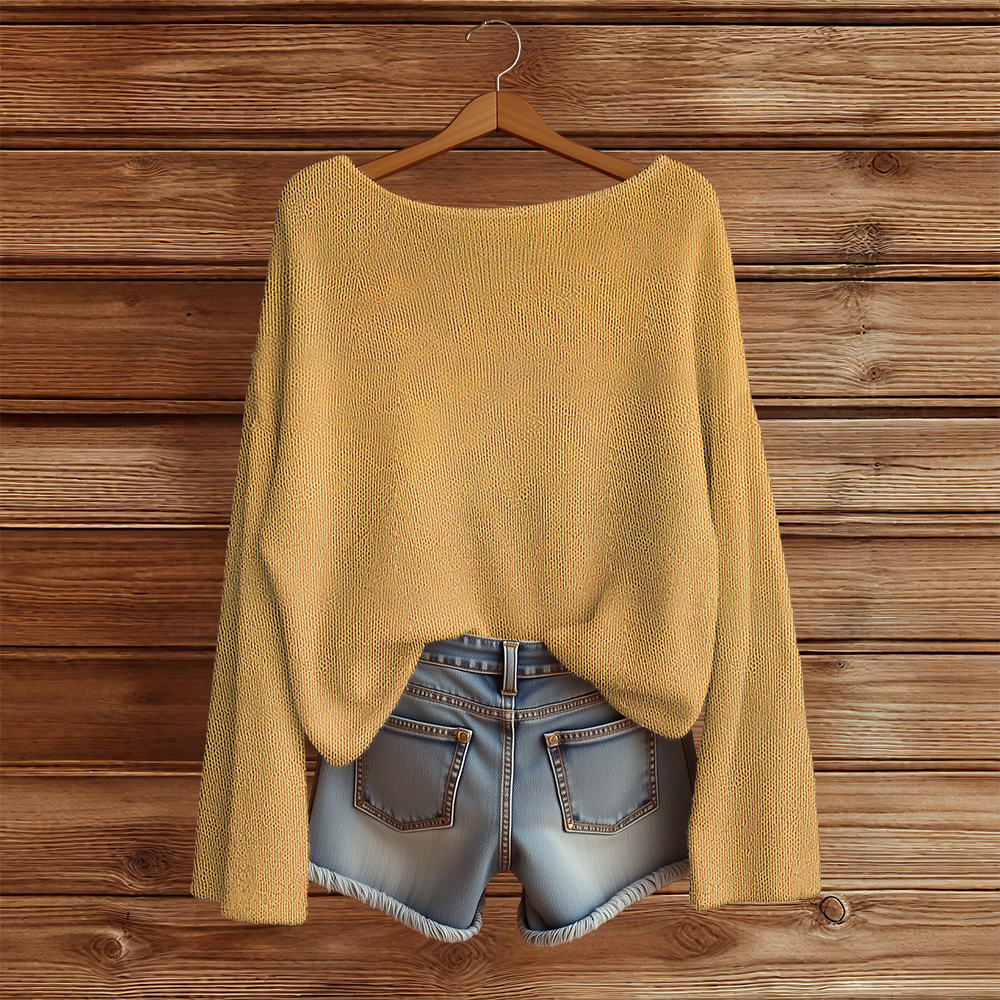 【Next day shipment】Retro Boho Knit Pullover – Artistic Design with Comfortable Fit Sweater