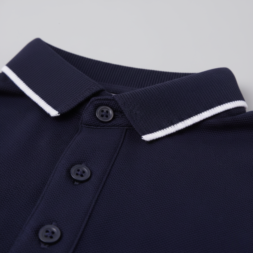 Herren Kurzarm-Poloshirt mit Farbverlauf