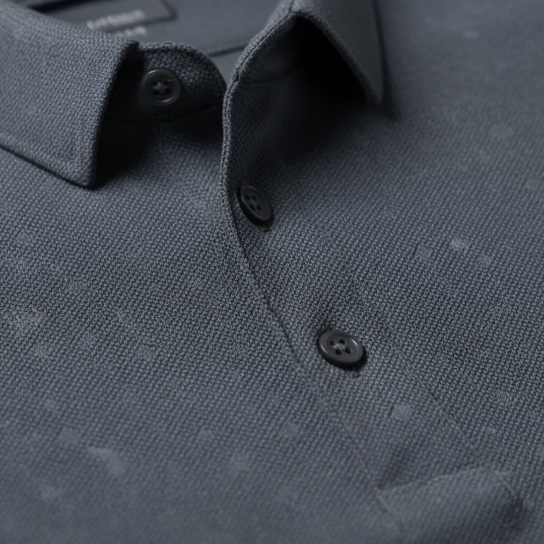 Polo de punto texturizado para hombre