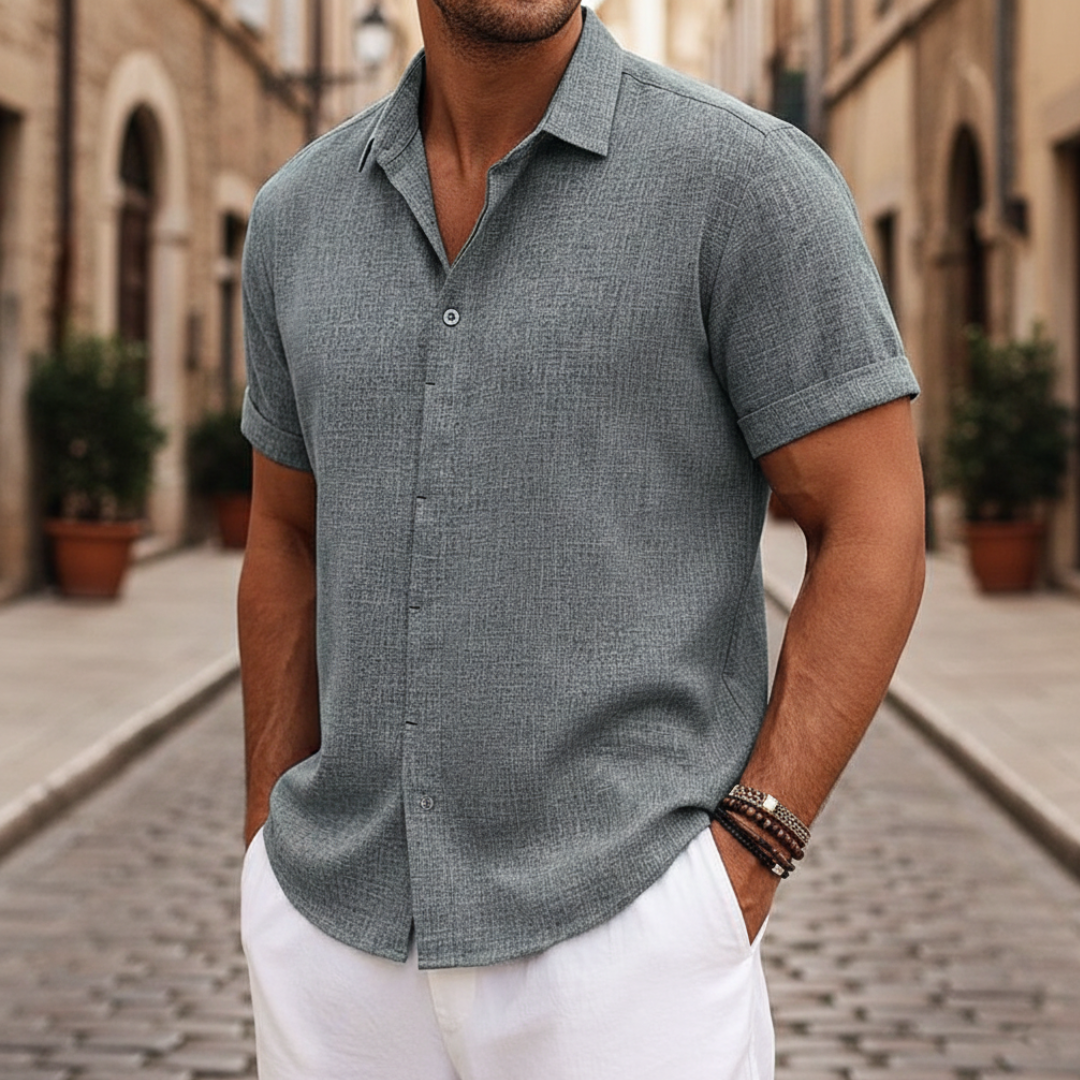 Camisa de verano de manga corta para hombre