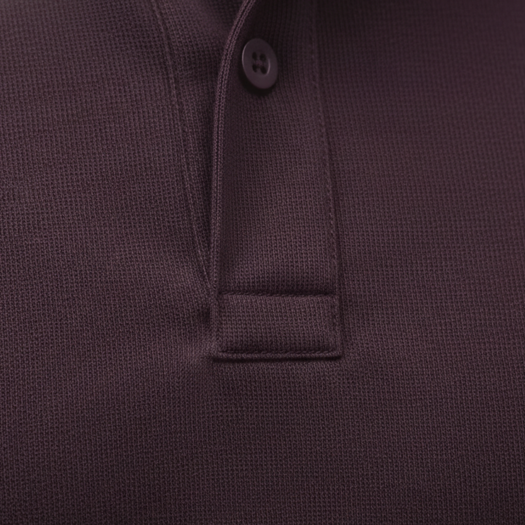 Herren-Poloshirt mit langen Ärmeln