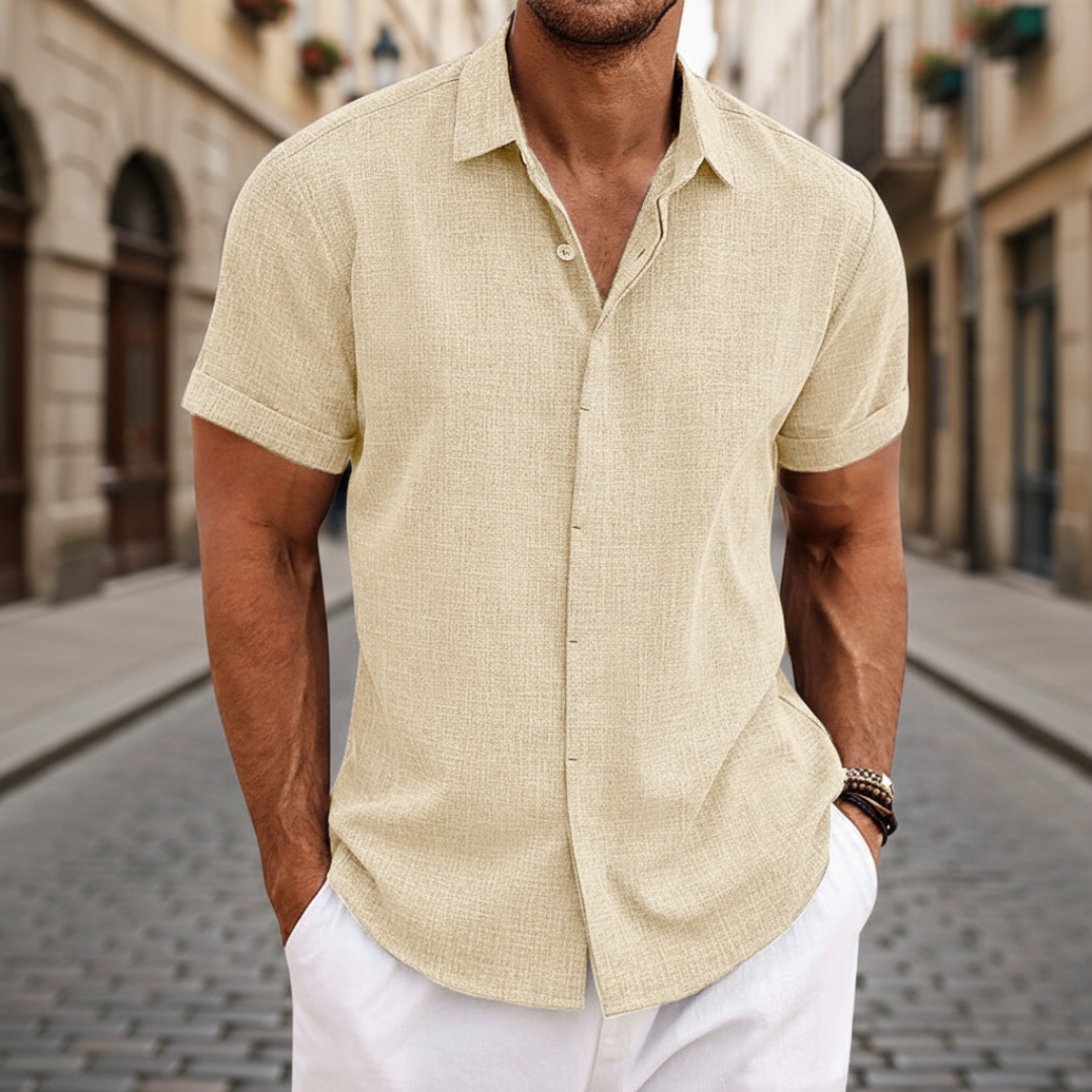 Camisa de verano de manga corta para hombre