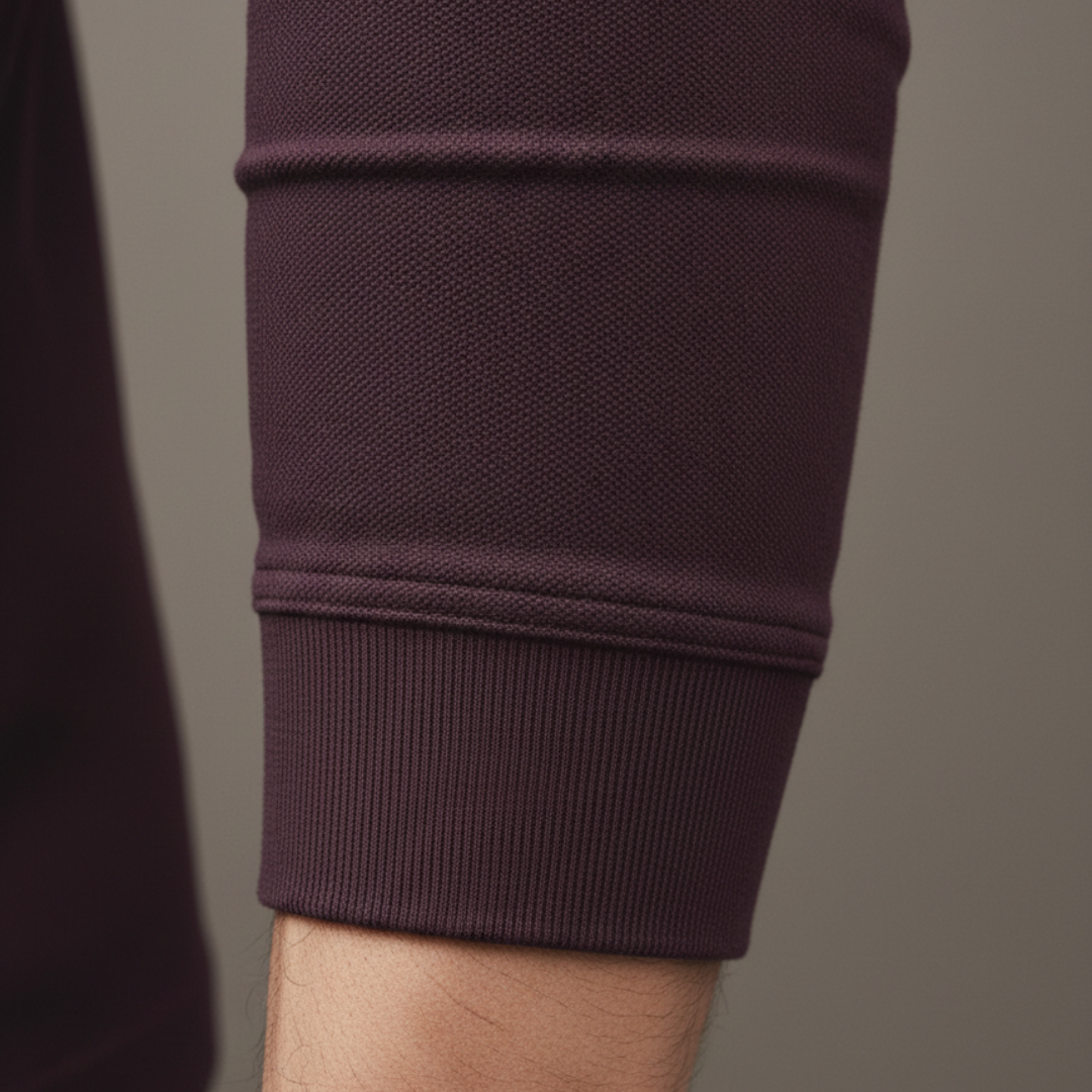 Herren-Poloshirt mit langen Ärmeln