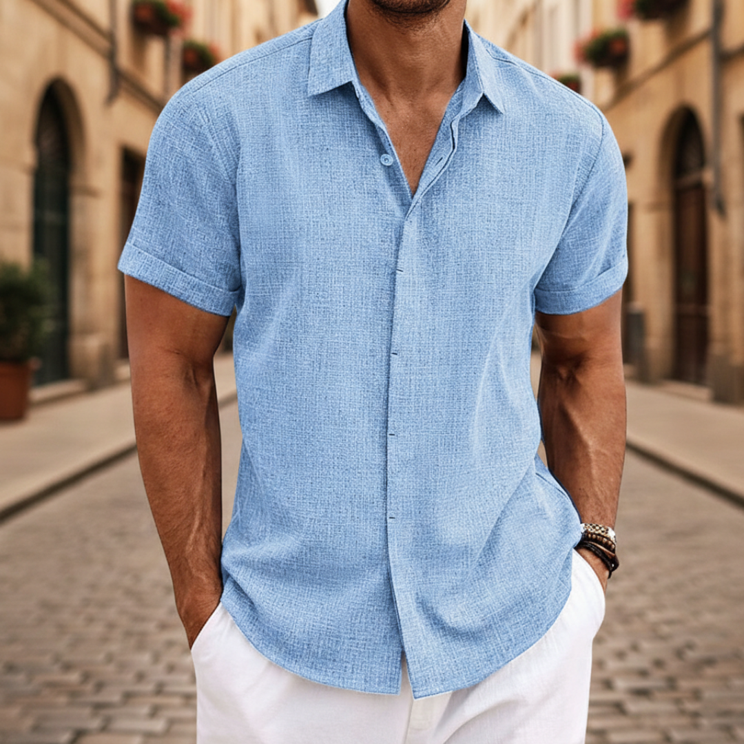Camisa de verano de manga corta para hombre