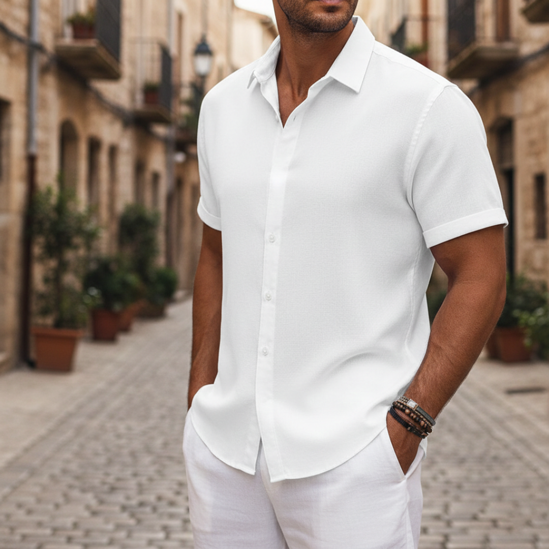 Camisa de verano de manga corta para hombre
