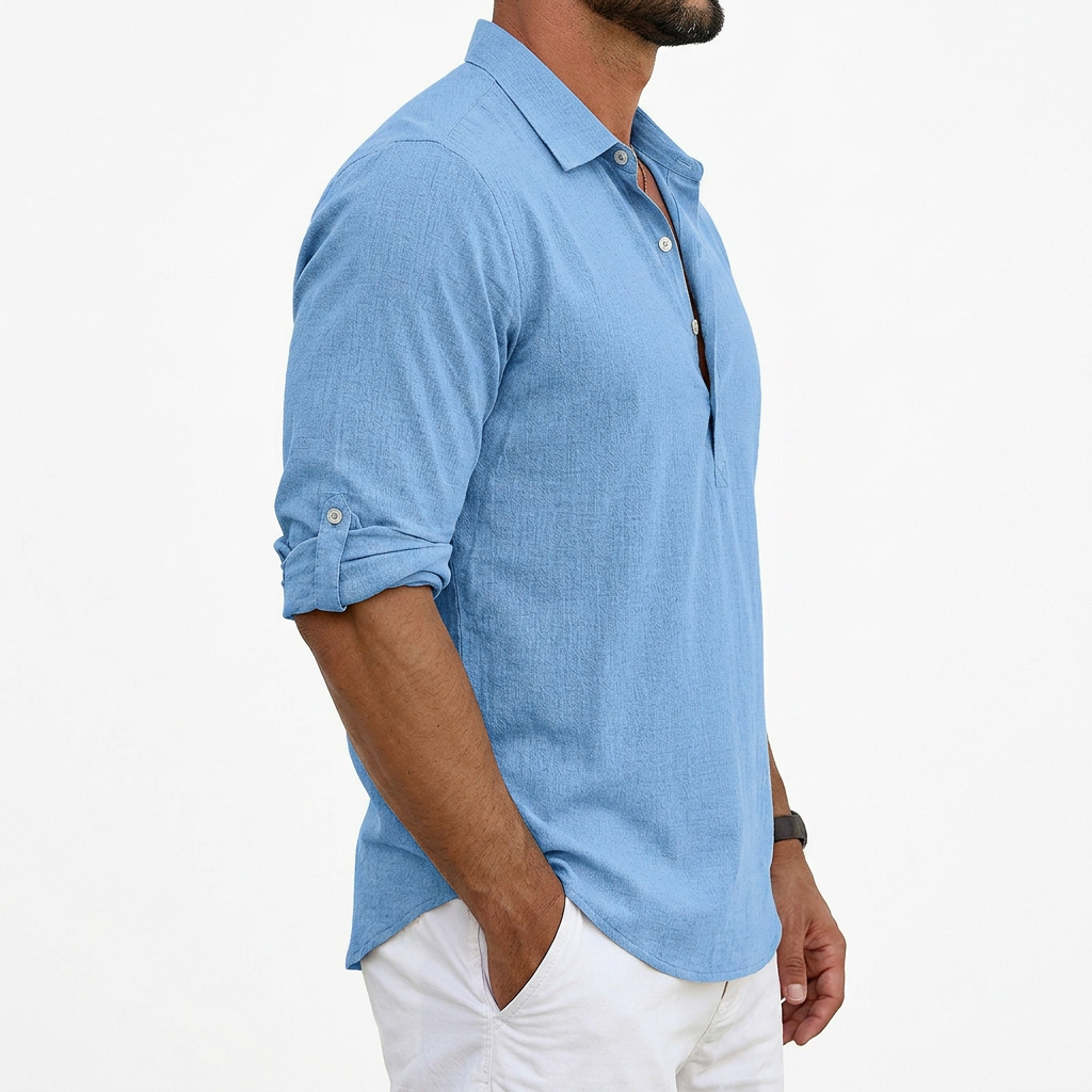 🔥 Summer Sale Up To 50% OFF –  Lightweight Cotton Linen Shirt Designed For Everyday Wear