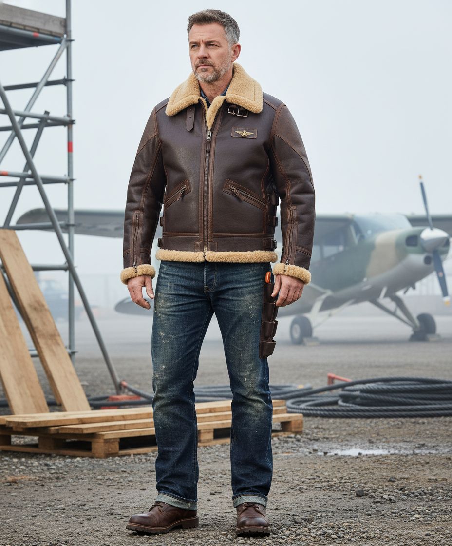 Men's Brown Winter Jacket