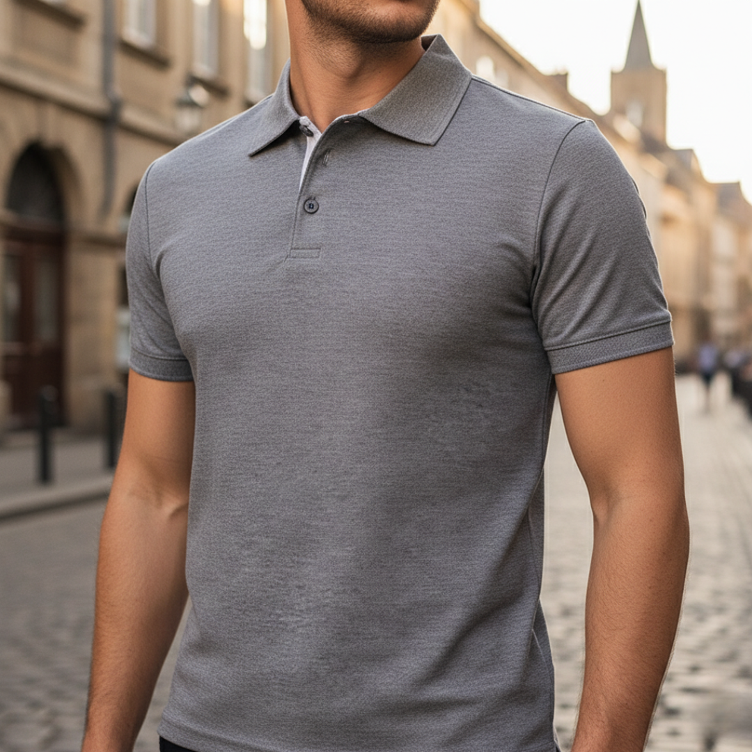 Camisa polo de manga corta para hombre
