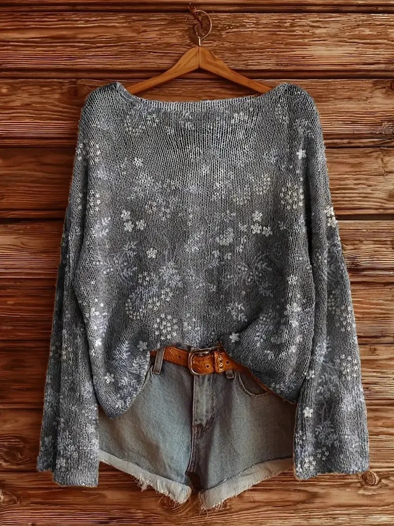 Cozy Boho Knit Sweater – Perfect for Fall & Winter Layering