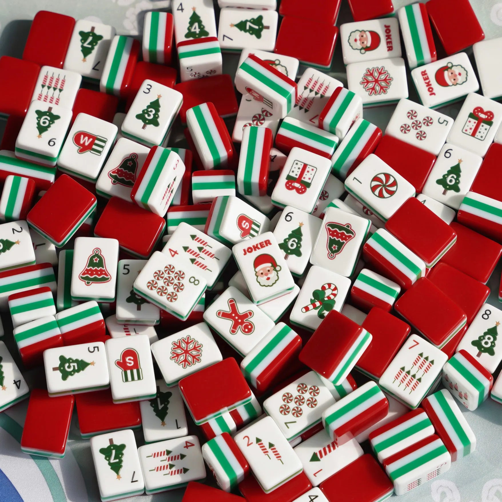 Christmas Mahjong Tiles