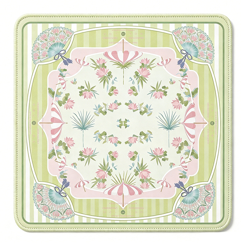 Lotus Fan Garden Mahjong Mat