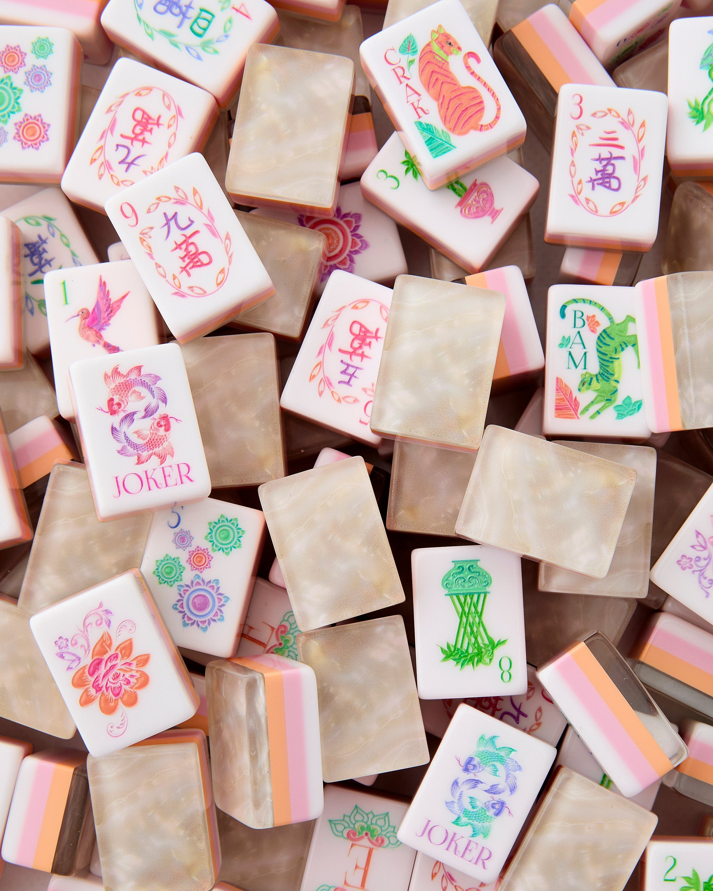 Pearlescent Mahjong Tiles