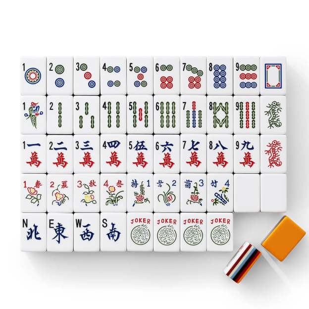 Golden Sunset Striped American Mahjong Tiles