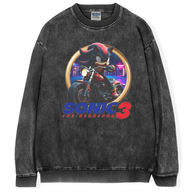 Sonic 3 - Shadow Motorcycle T-Shirt/Sweatshirt