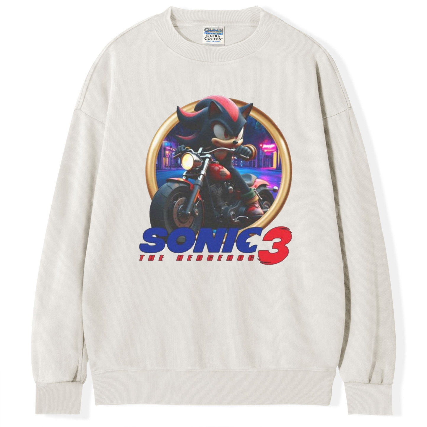 Sonic 3 - Shadow Motorcycle T-Shirt/Sweatshirt