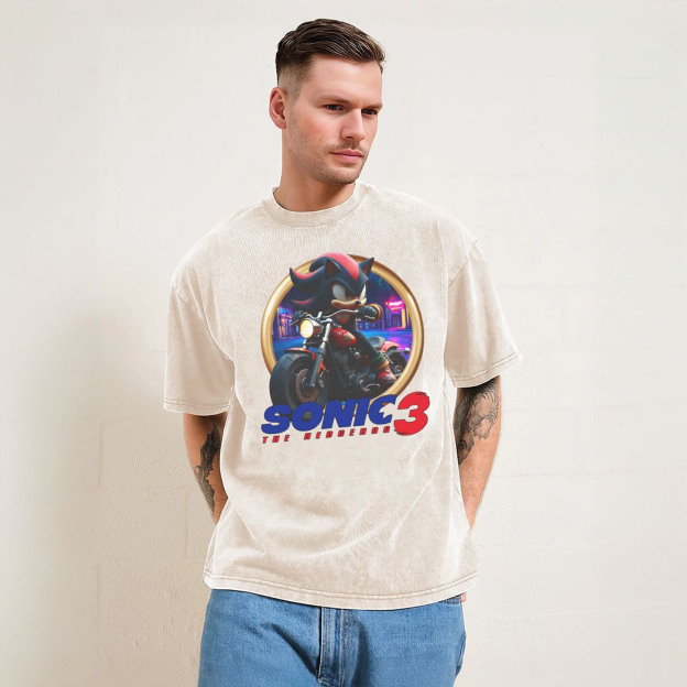 Sonic 3 - Shadow Motorcycle T-Shirt/Sweatshirt