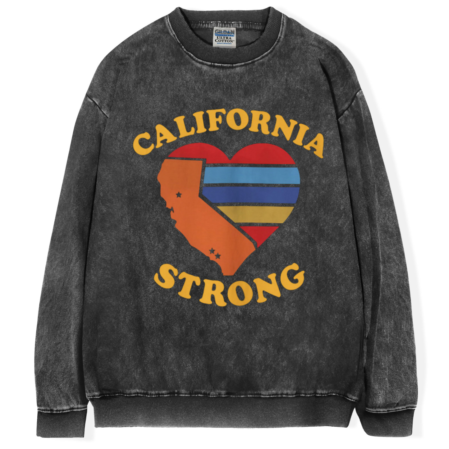 California Strong Heart Map T-Shirt/Sweatshirt