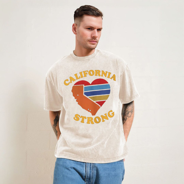 California Strong Heart Map T-Shirt/Sweatshirt