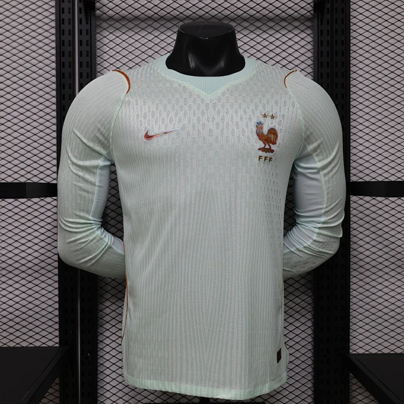 2026 Long Sleeve Player Version France National Team Away Soccer Jersey