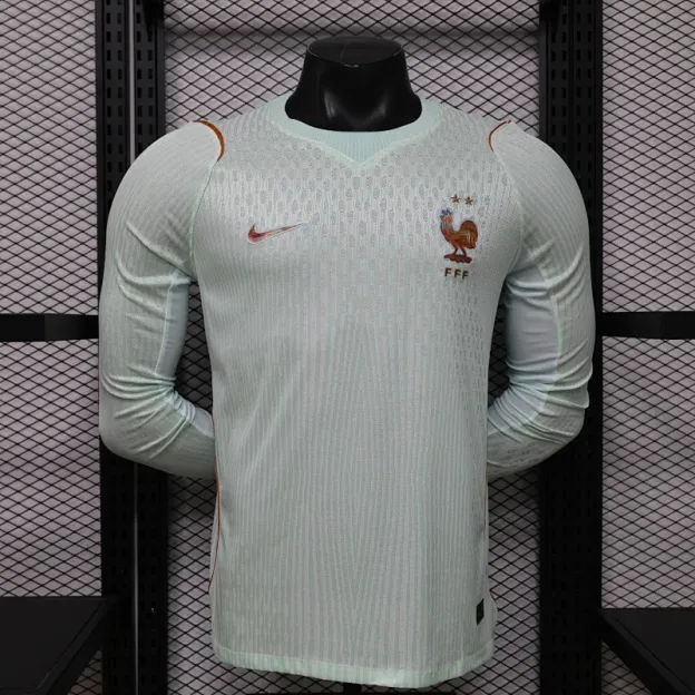 2026 Long Sleeve Player Version France National Team Away Soccer Jersey