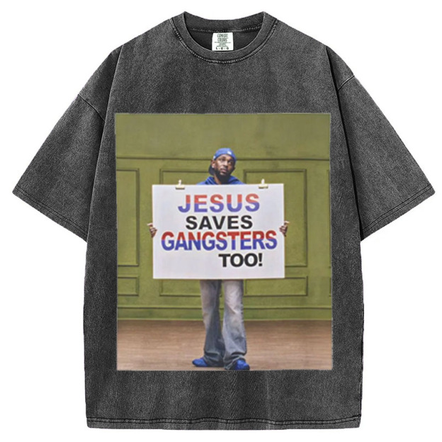 Kendrick Lamar Jesus Saves Gangsters too T-Shirt,Hip Hop Sweatshirt, Music Fan Gift