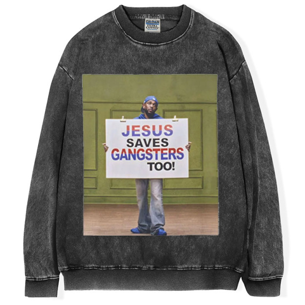 Kendrick Lamar Jesus Saves Gangsters too T-Shirt,Hip Hop Sweatshirt, Music Fan Gift
