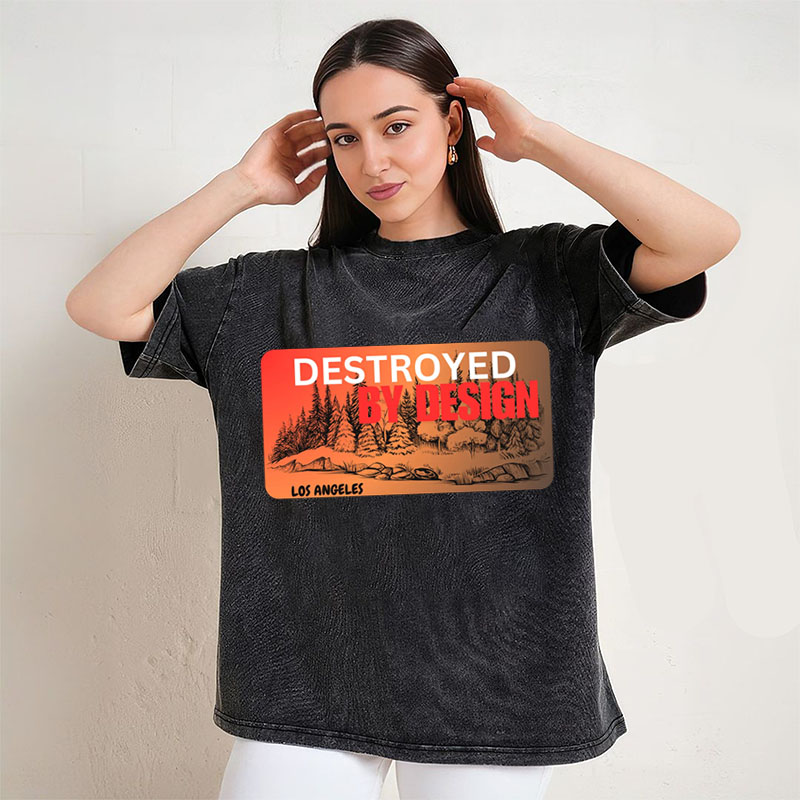 DESTROYED BY DESIGN los angeles 2025 stay strong los angeles abouat fire T-Shirt/Sweatshirt
