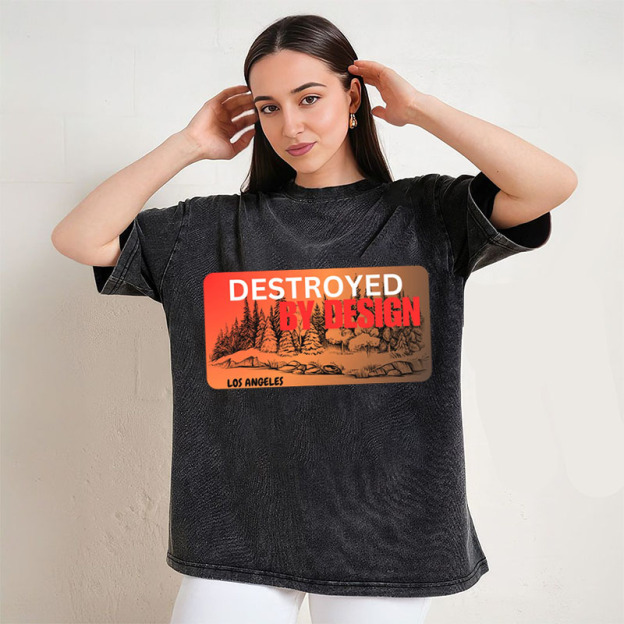 DESTROYED BY DESIGN los angeles 2025 stay strong los angeles abouat fire T-Shirt/Sweatshirt