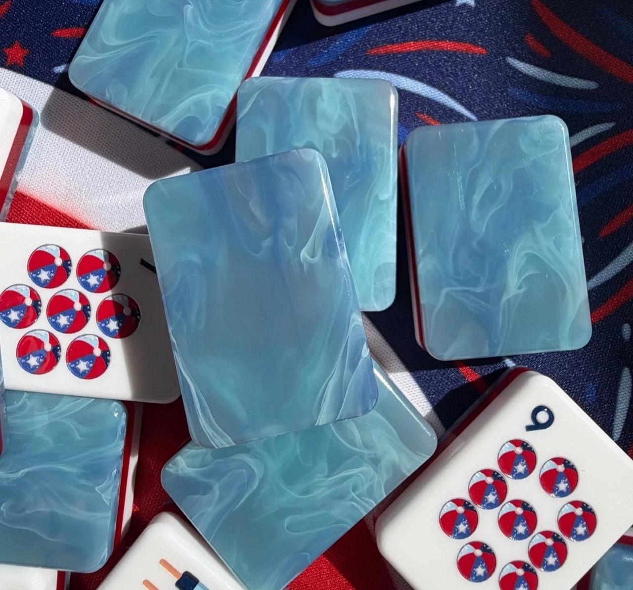 Patriotic American Mahjong Tile