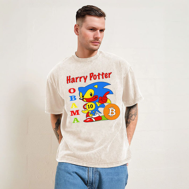 Harry Potter Obama Sonic Bitcoin T-shirt/Sweatshirt