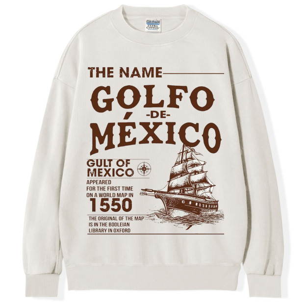 Gulf of Mexico Name Origin 1550 T-shirt/Sweatshirt
