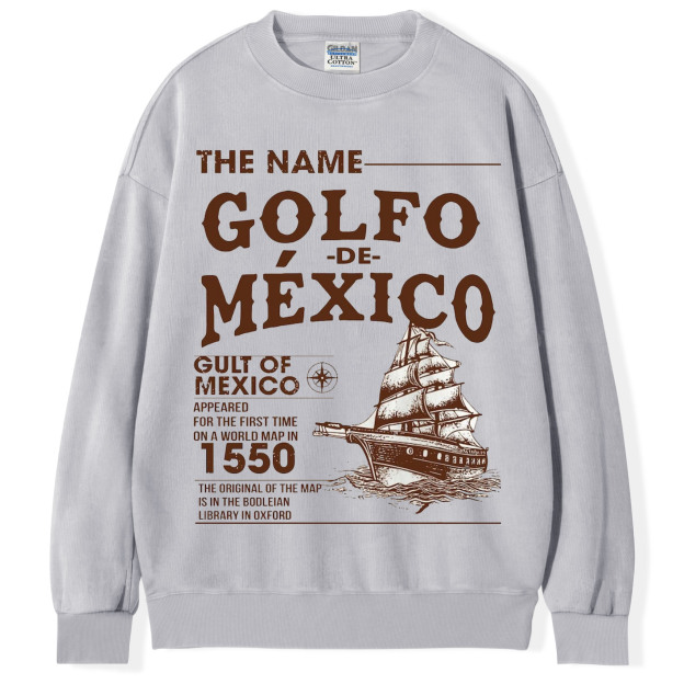 Gulf of Mexico Name Origin 1550 T-shirt/Sweatshirt