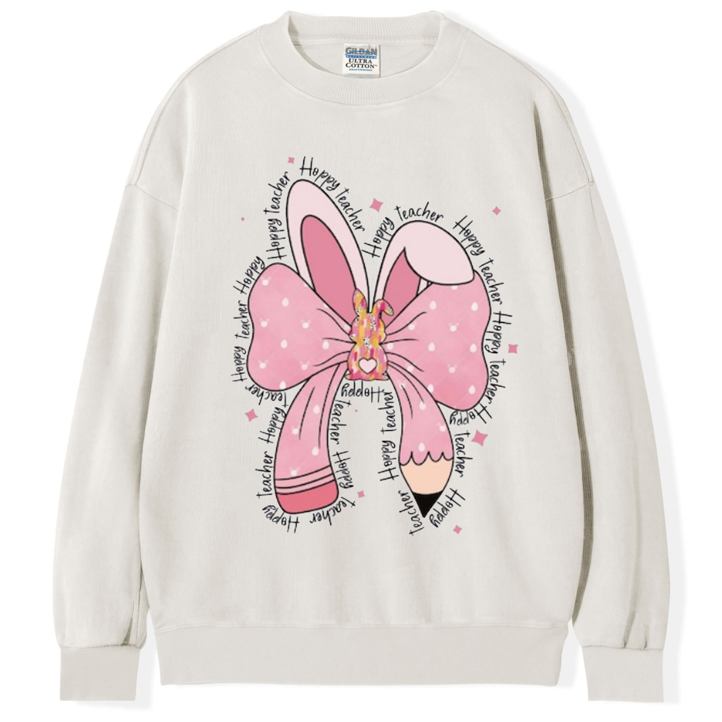 Easter Teacher Cute Coquette Bow Bunny T-shirt/Sweatshirt