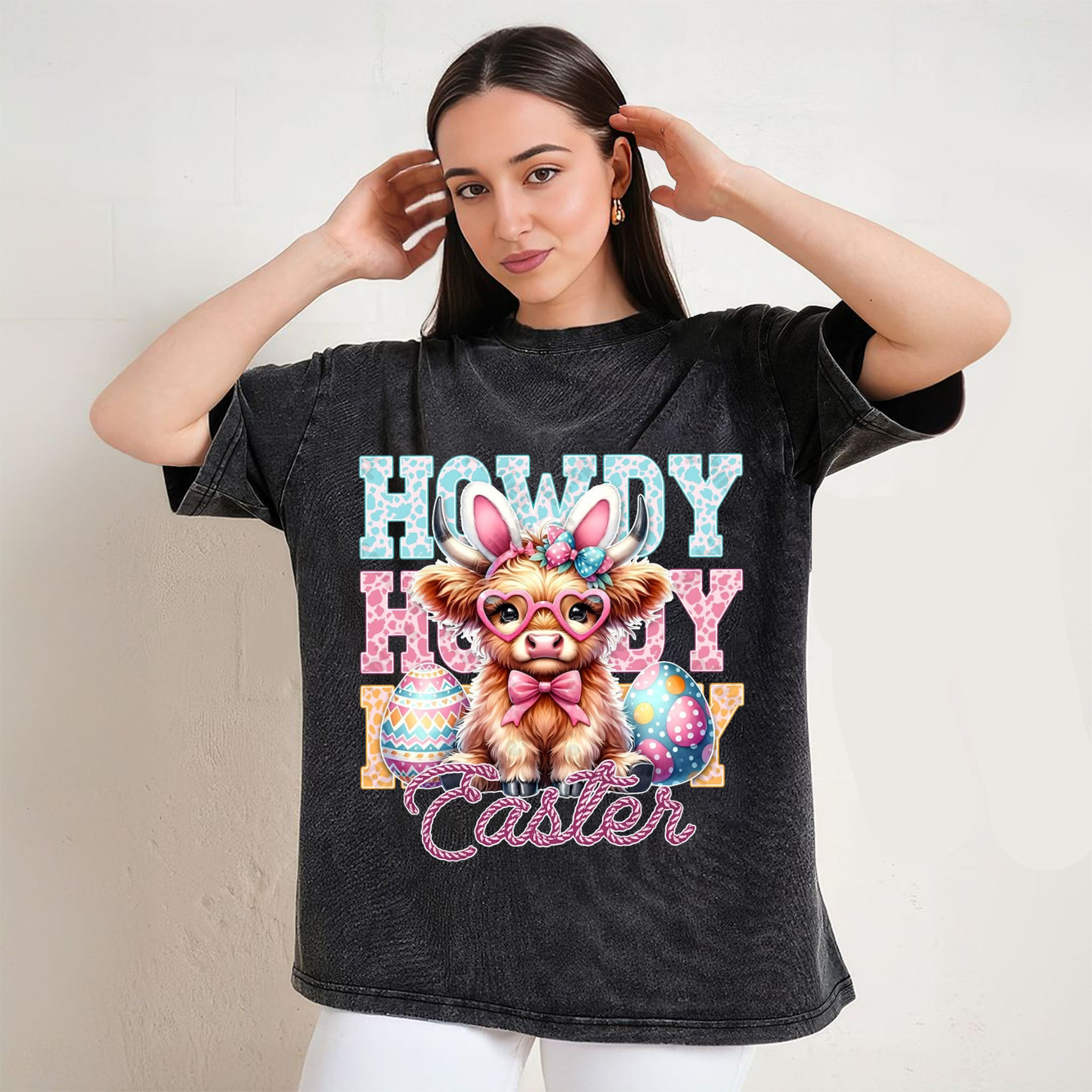 Easter Teacher Cute Coquette Bow Bunny T-shirt/Sweatshirt
