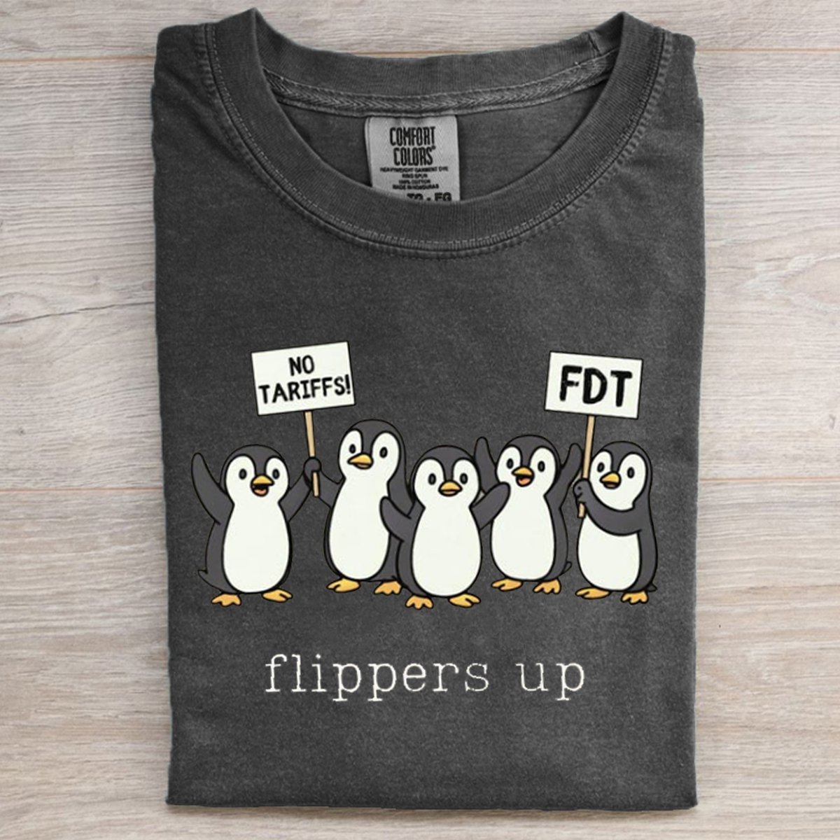Penguins Against Tariffs Resist T-shirt