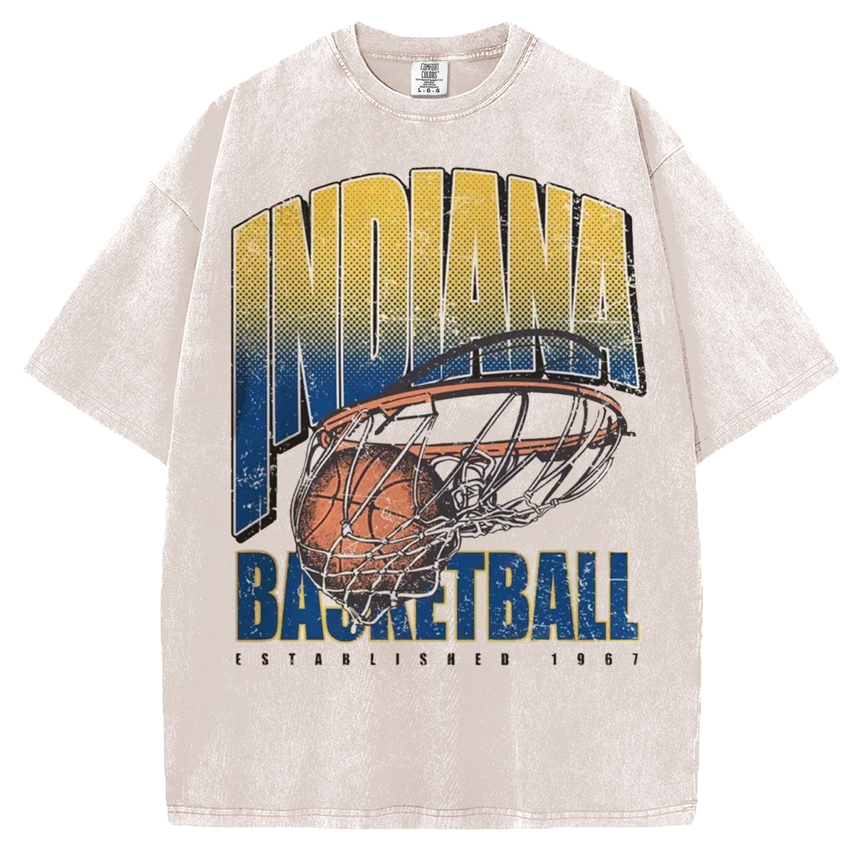 Indiana Basketball Comfort Colors Vintage Style T-shirt/Sweatshirt