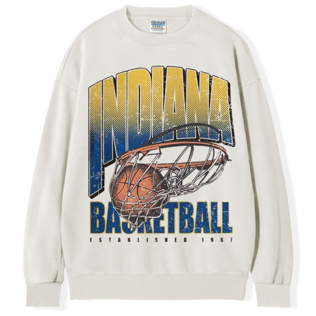 Indiana Basketball Comfort Colors Vintage Style T-shirt/Sweatshirt