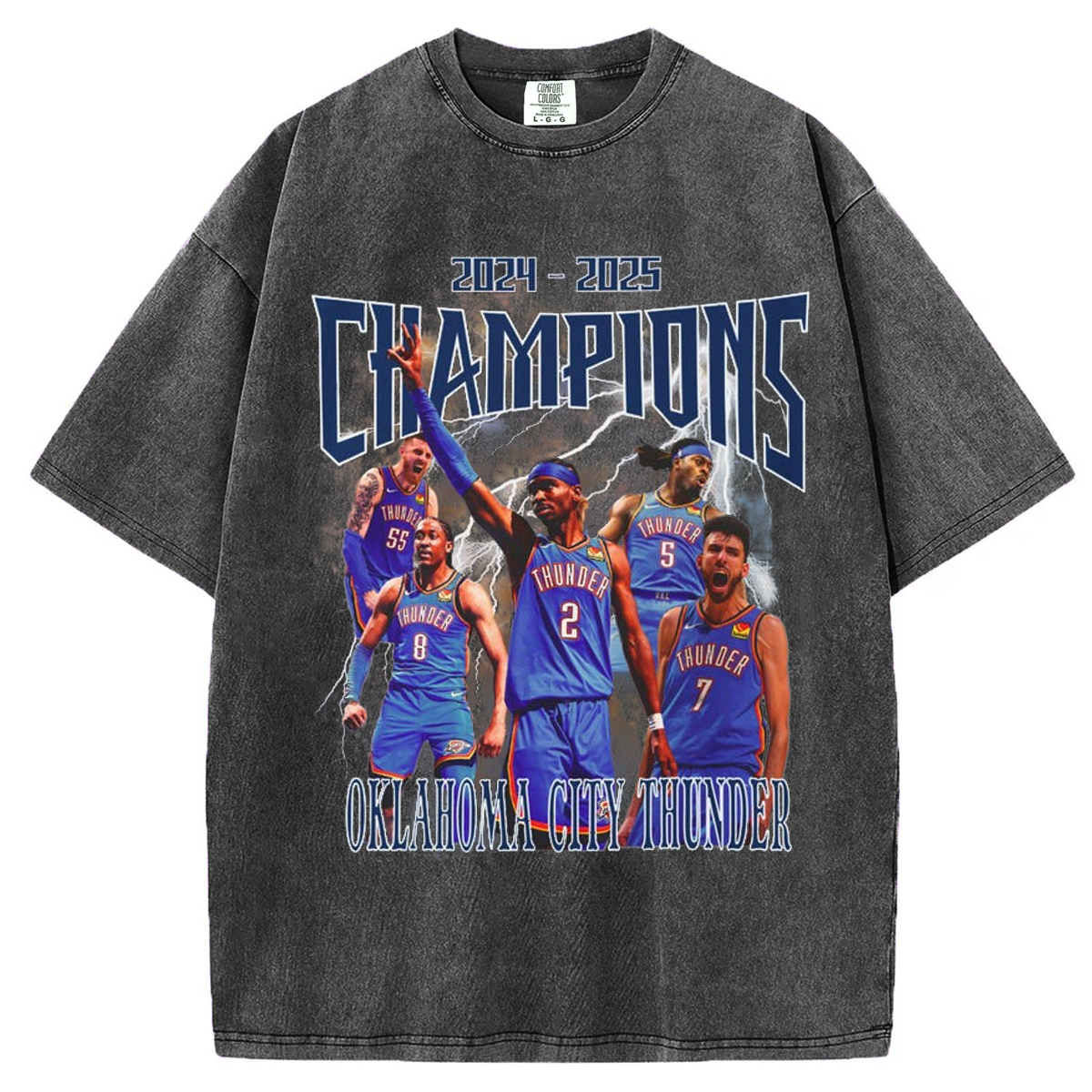 OKC Thunder NBA Champions 2024 - 2025 T-shirt/Sweatshirt