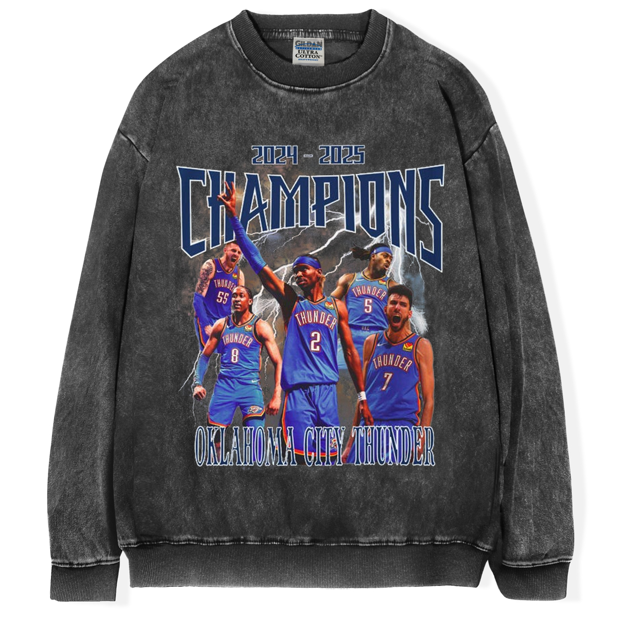 OKC Thunder NBA Champions 2024 - 2025 T-shirt/Sweatshirt