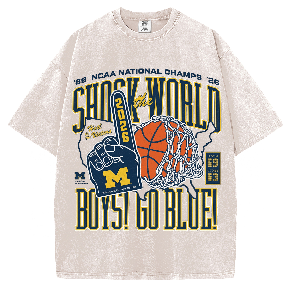 Vintage Shock the World Boys Go Blue T-Shirt/Sweatshirt